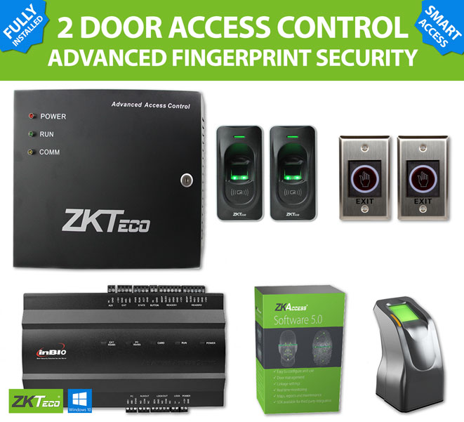 Two Door Fingerprint Access Package