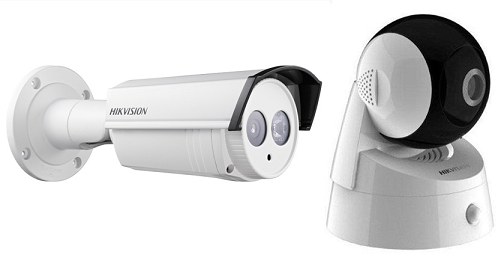 Surveillance system with wired and wireless hot sale security cameras